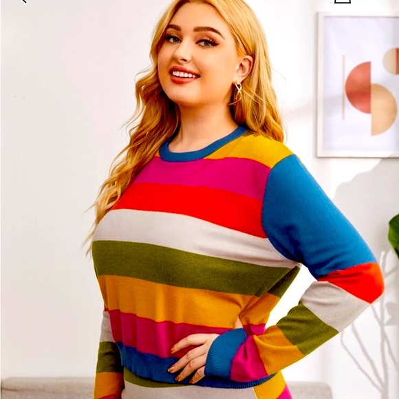 Multi-color Two piece sweater set NWOT! - Picture 4 of 6